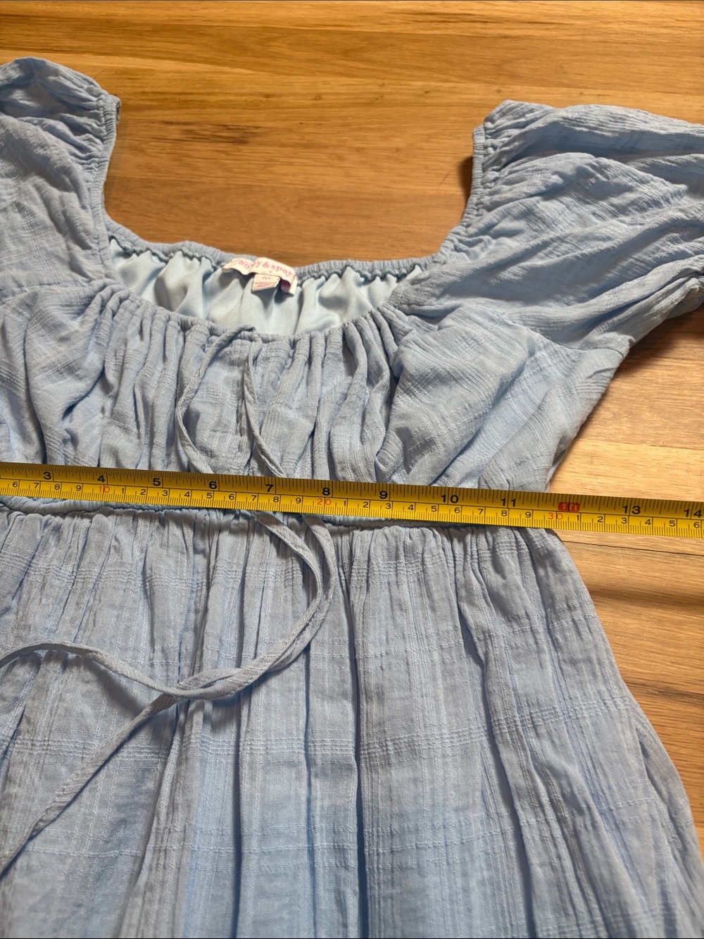 Honey & Sparkle Blue Babydoll Dress - Picture 9 of 14